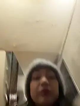 StripChat Ninabigtitied is Freechat Ninabigtitied — Bra off in the cafeteria (risky)